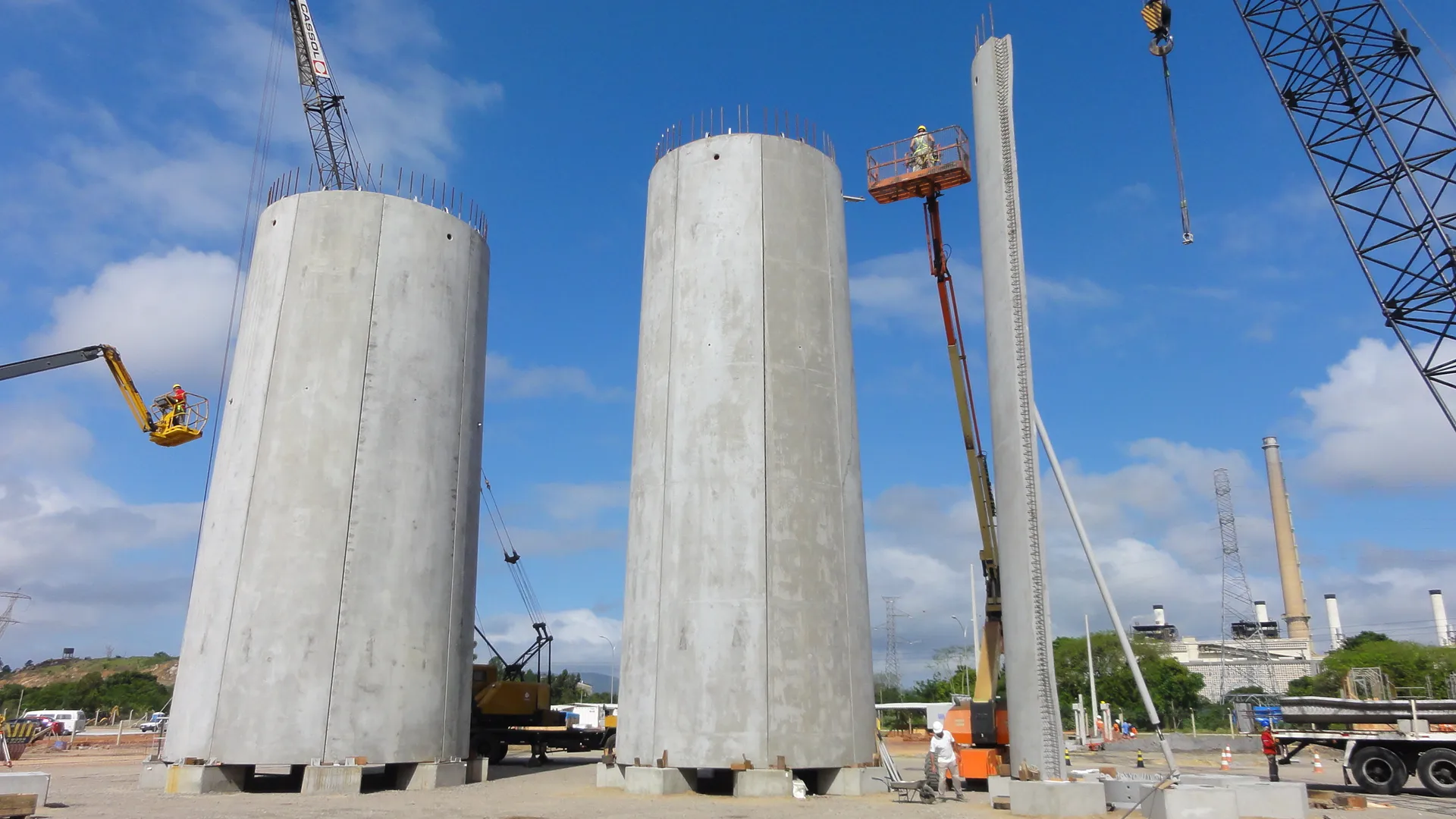 Soluções de concreto pré-fabricado para infraestrutura de energia robusta e segura