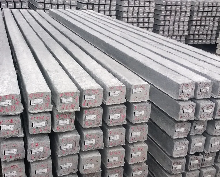 Estaca protendida em concreto pré-fabricado Cassol, projetada para fundações com alta resistência e confiabilidade.