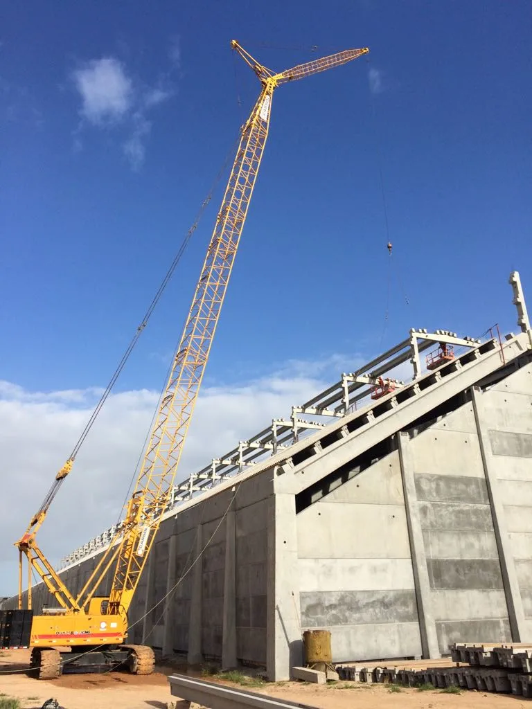 Estruturas pré-fabricadas Cassol para armazéns e agronegócio, destacando-se pela resistência, eficiência e capacidade produtiva para grandes projetos